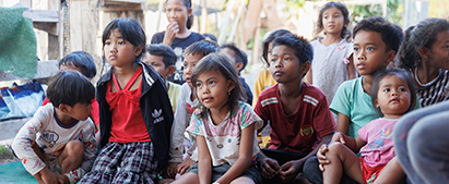 Børneklub i Cambodja
