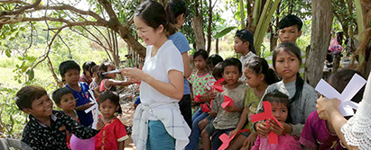 Evangeliserende arbejde i Fjendeskoven, Cambodja.