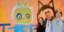 Kunstneren Poul Pava besøger Sædding Efterskole 15. marts 2023